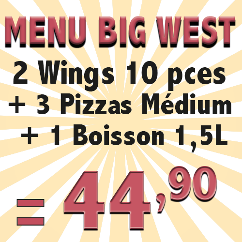 Menu BIG WEST
